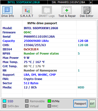 Ssdpekkw128g8 on sale